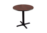 30" 211 Black Table With 24" Diameter Top