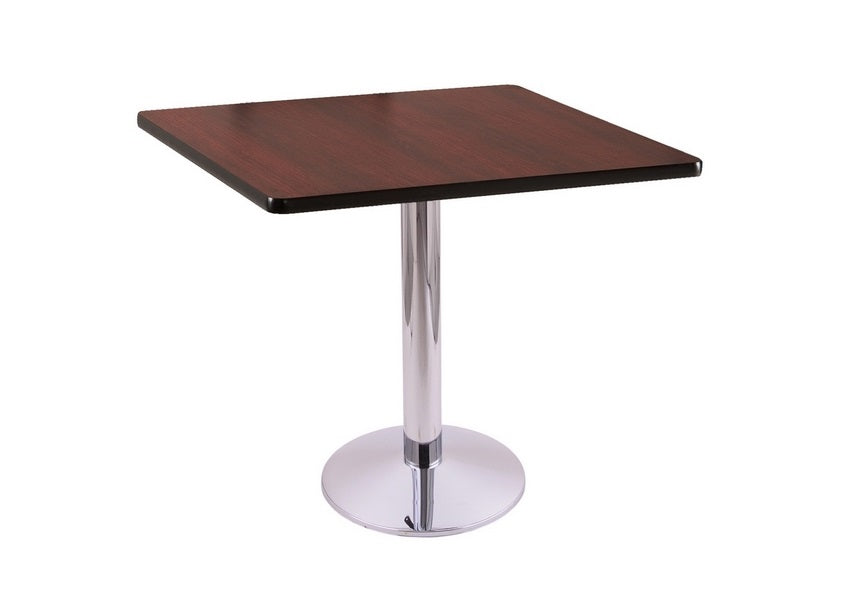 30" 214 Chrome Table With 30" X 30" Square Top