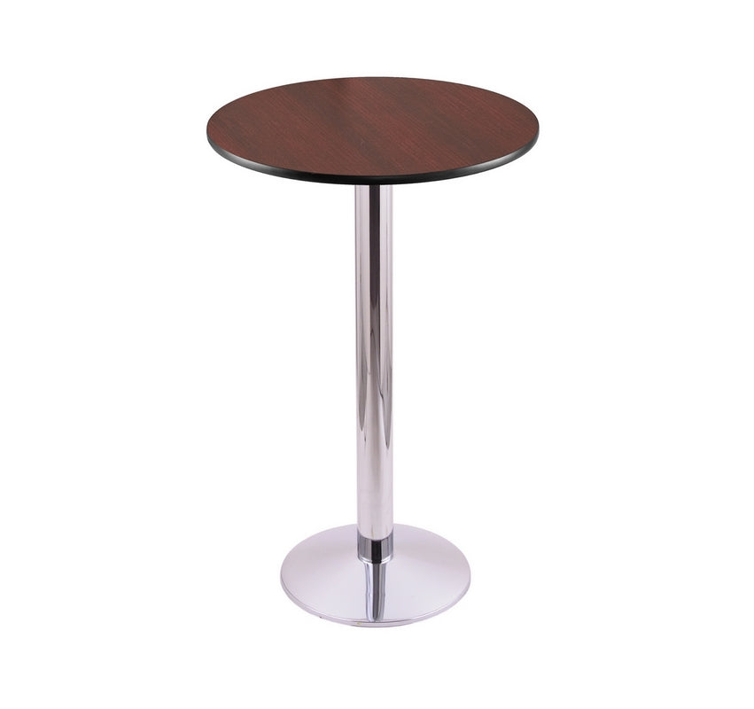 36" 214 Chrome Table With 24" Diameter Top