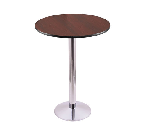 36" 214 Chrome Table With 30" Diameter Top