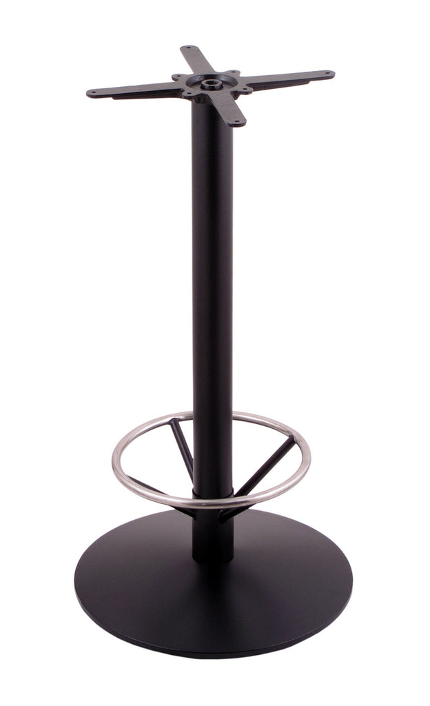 214-22 Black Table Base With Footring-36"