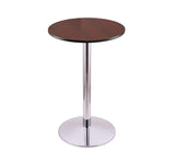 36" 214 Chrome Table With 24" Diameter Top