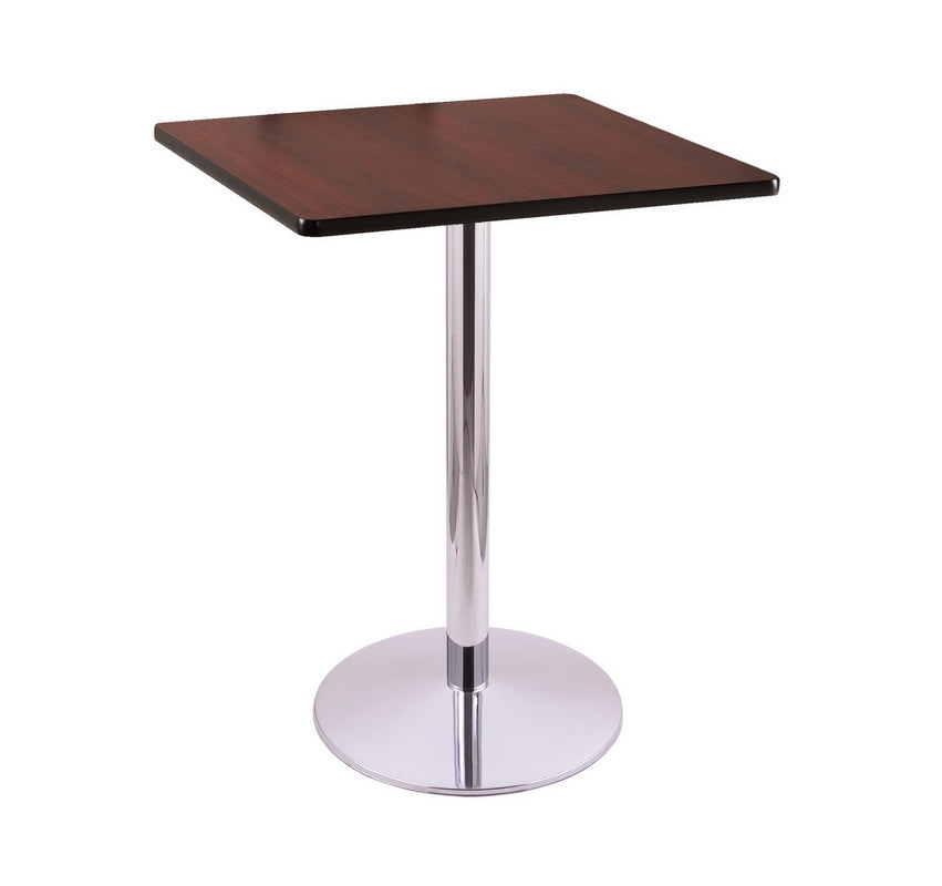 36" 214 Chrome Table With 30" X 30" Square Top