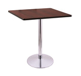 36" 214 Chrome Table With 36" X 36" Square Top