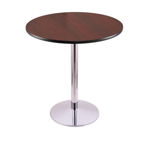 42" 214 Chrome Table With 36" Diameter Top