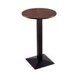 36" 217 Black Table With 24" Diameter Top