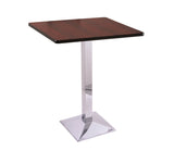 36" 217 Chrome Table With 30" X 30" Square Top