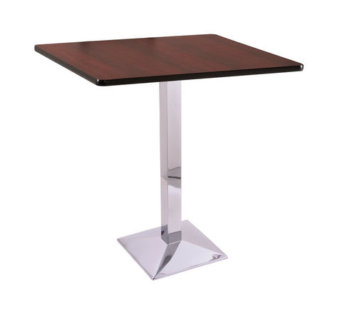 36" 217 Chrome Table With 36" X 36" Square Top