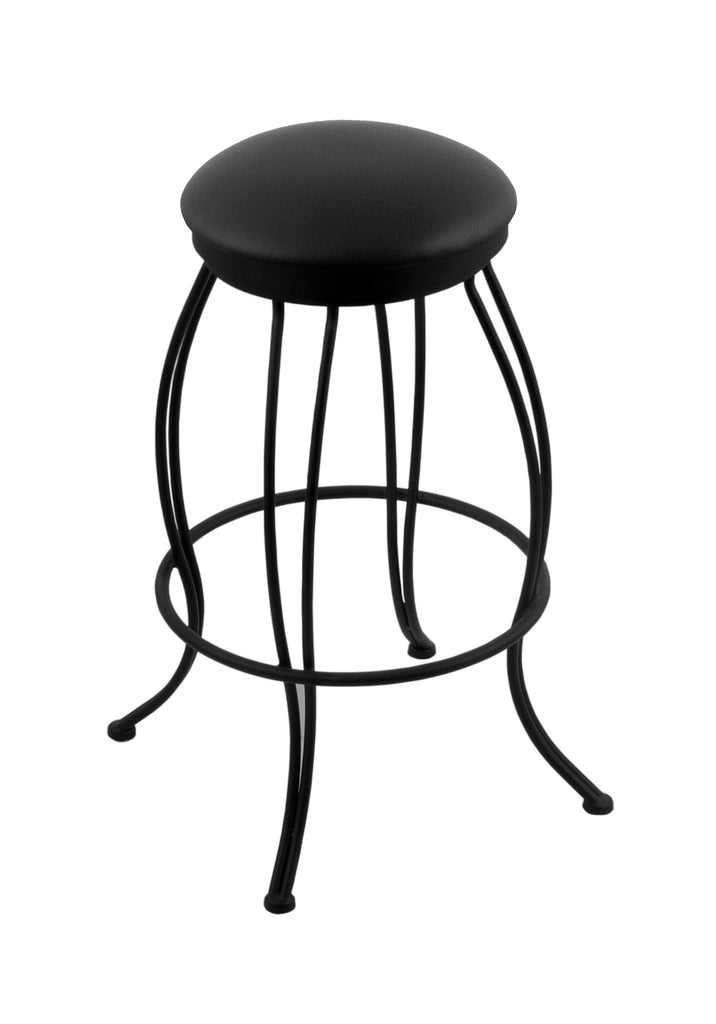 3000 Georgian Swivel Stool Black Vinyl