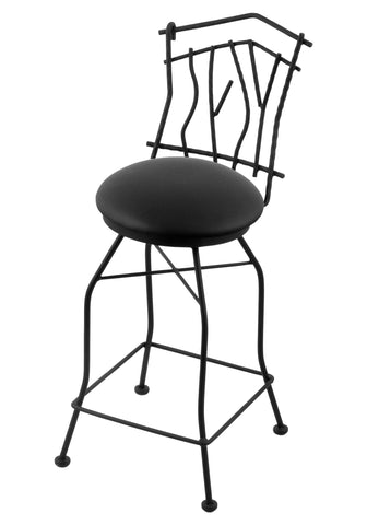 3010 Aspen Swivel Stool Black Vinyl