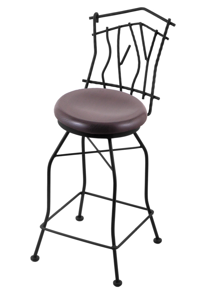 3010 Aspen Swivel Stool Dark Cherry Oak