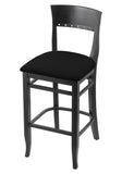 3160  Stool Black Vinyl-25"