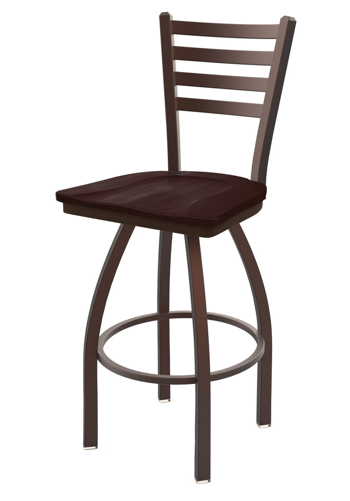 410 Jackie Swivel Stool Dark Cherry Maple