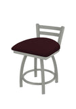 411 Jackie Low Back Swivel Vanity Stool Canter Bordeaux