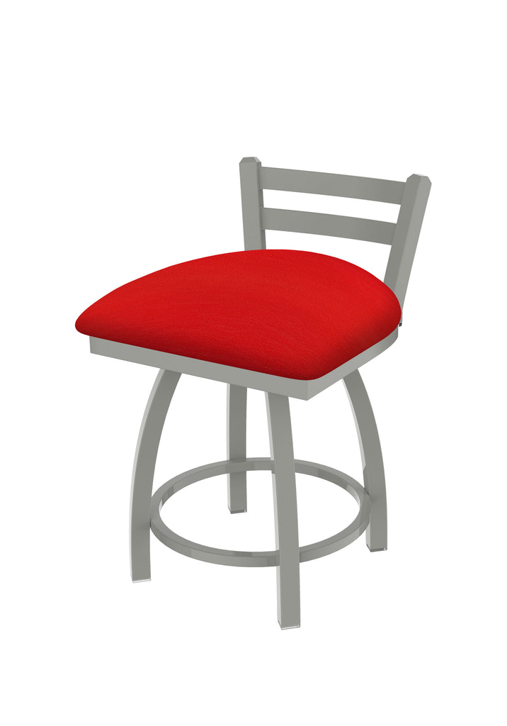 411 Jackie Low Back Swivel Vanity Stool Canter Red