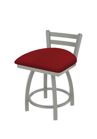 411 Jackie Low Back Swivel Vanity Stool Graph Ruby