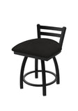 411 Jackie Low Back Swivel Vanity Stool Canter Espresso