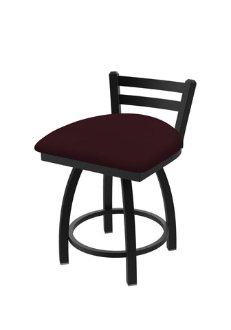 411 Jackie Low Back Swivel Vanity Stool Canter Bordeaux