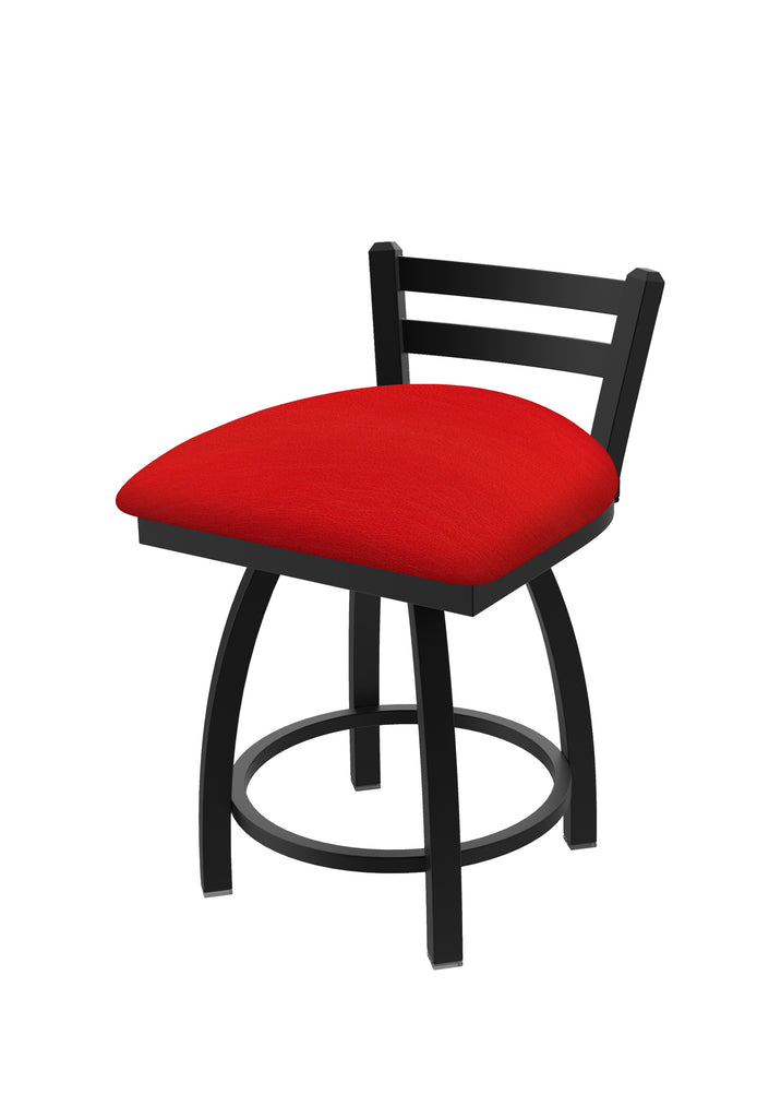 411 Jackie Low Back Swivel Vanity Stool Canter Red