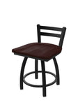 411 Jackie Low Back Swivel Vanity Stool Dark Cherry Maple