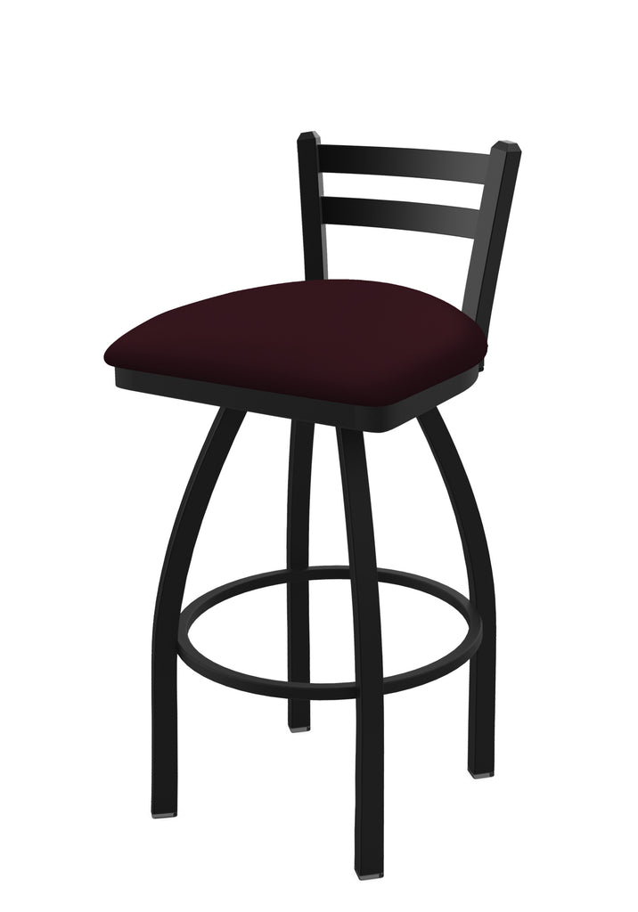 411 Jackie Low Back Swivel Stool Canter Bordeaux