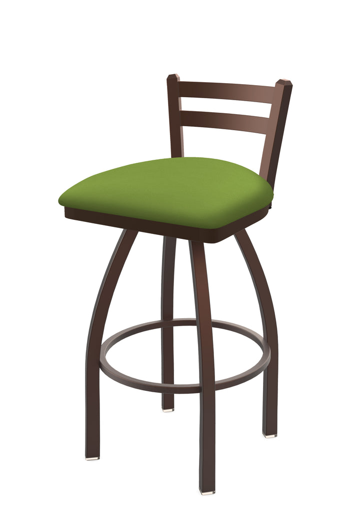 411 Jackie Low Back Swivel Stool Canter Kiwi Green