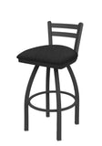 411 Jackie Low Back Swivel Stool Graph Coal