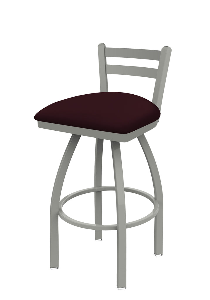 411 Jackie Low Back Swivel Stool Canter Bordeaux