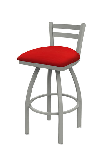 411 Jackie Low Back Swivel Stool Canter Red