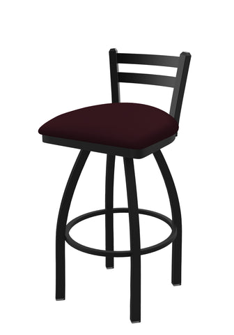 411 Jackie Low Back Swivel Stool Canter Bordeaux