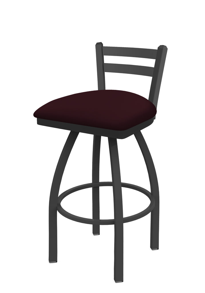 411 Jackie Low Back Swivel Stool Canter Bordeaux