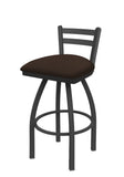 411 Jackie Low Back Swivel Stool Rein Coffee