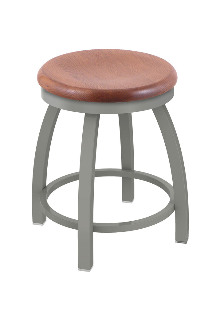 802 Misha Swivel Vanity Stool Medium Oak