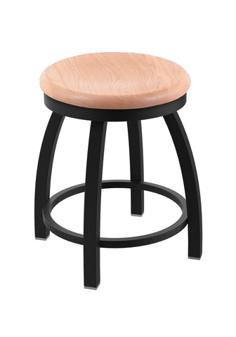 802 Misha Swivel Vanity Stool Natural Oak