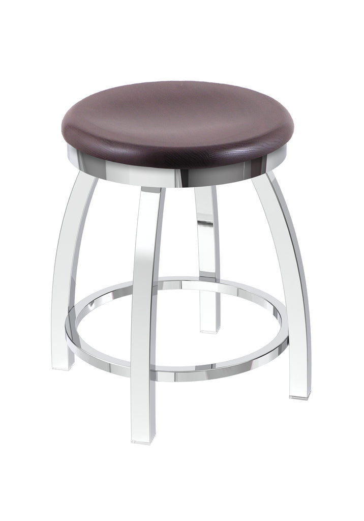 802 Misha Swivel Vanity Stool Dark Cherry Oak