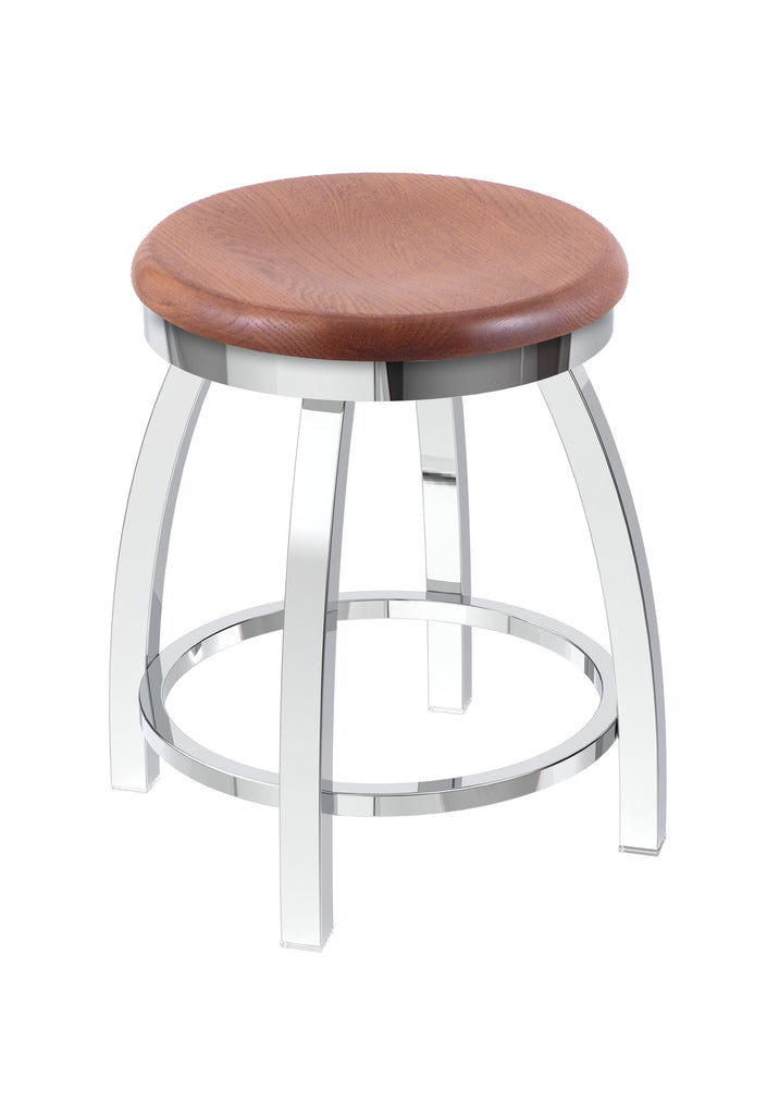 802 Misha Swivel Vanity Stool Medium Oak