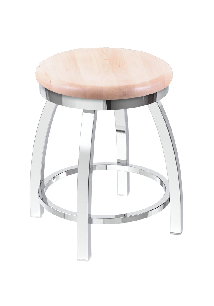 802 Misha Swivel Vanity Stool Natural Maple