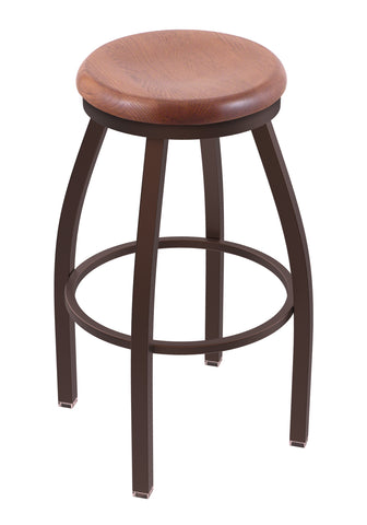 802 Misha Swivel Counter Stool Medium Oak