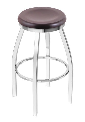 802 Misha Swivel Counter Stool Dark Cherry Maple