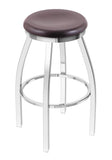 802 Misha Swivel Counter Stool Dark Cherry Oak