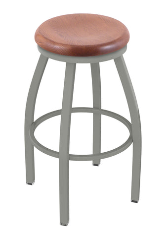 802 Misha Swivel Bar Stool Medium Oak