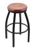 802 Misha Swivel Bar Stool Medium Maple