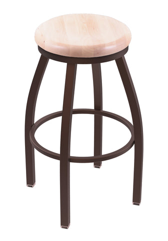 802 Misha Swivel Bar Stool Natural Maple