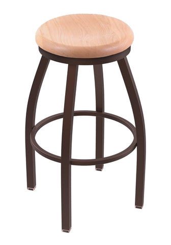 802 Misha Swivel Bar Stool Natural Oak