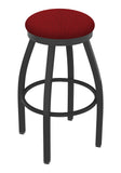 802 Misha Swivel Bar Stool Graph Ruby