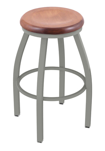 802 Misha Swivel Bar Stool Medium Maple