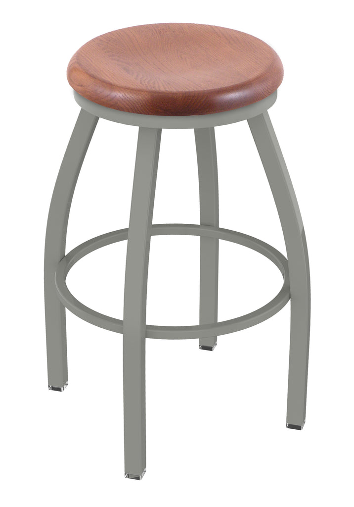 802 Misha Swivel Bar Stool Medium Oak