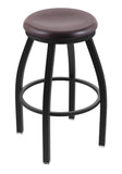 802 Misha Swivel Bar Stool Dark Cherry Oak