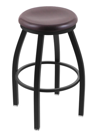 802 Misha Swivel Bar Stool Dark Cherry Oak