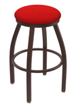 802 Misha Swivel Bar Stool Canter Red